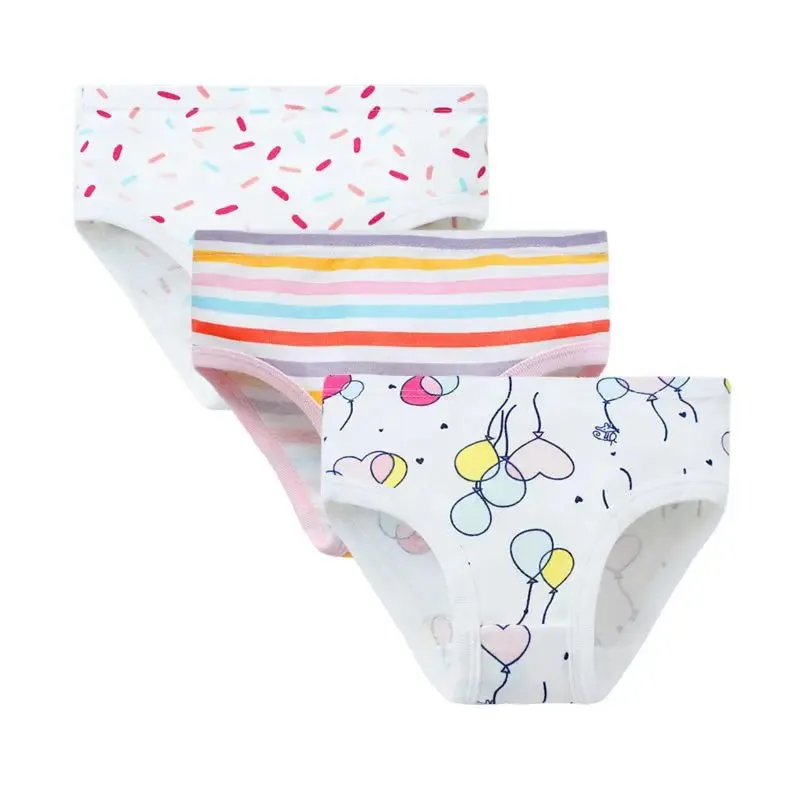 3Pcs/lot Kids Panties Girls Cotton Soft Printed Briefs Toddler Child Soft Comfortable Breathable Underpants Children Underwear