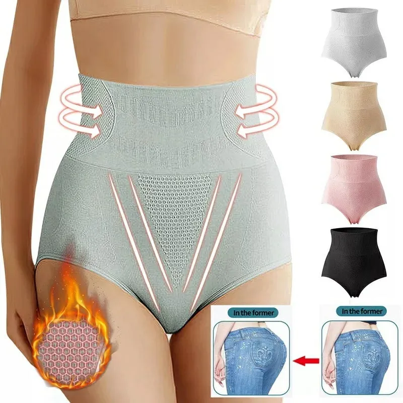 6 Pcs High Waist Slimming Tummy Butt Lift Underwear Shapers Women's Panties-V1278