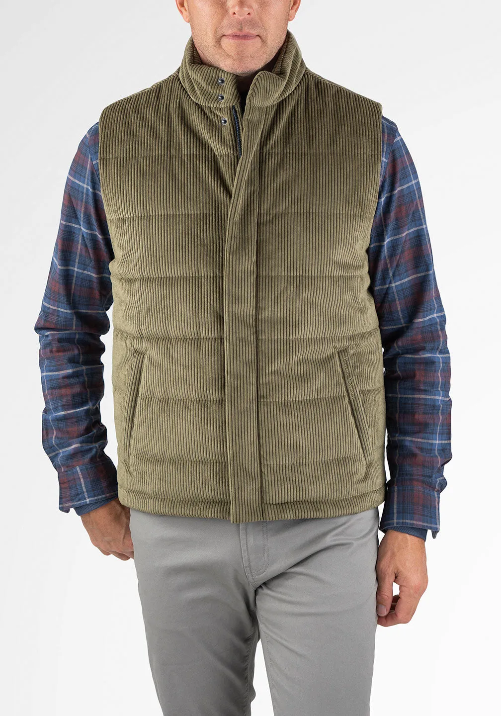 6 Wale Corduroy Puffer Vest