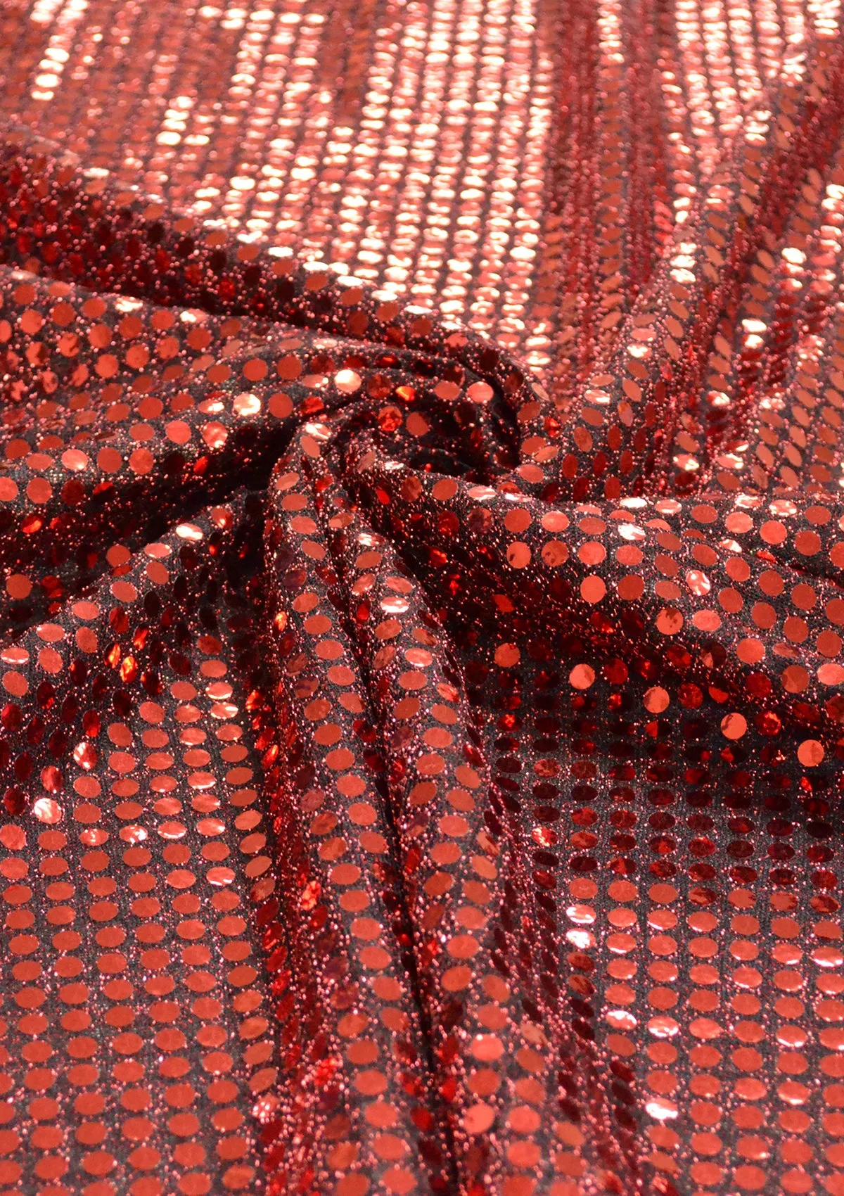 6mm American Knit Nylon Blend Colour Sequins Fabric 45" Wide Dress Decor & Craft