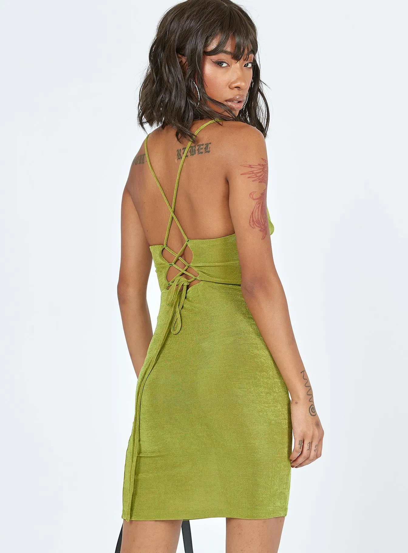 Aaliyah Mini Dress Green