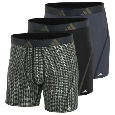 adidas Men's Sport Performance Mesh Graphic 3-Pack Boxer Brief