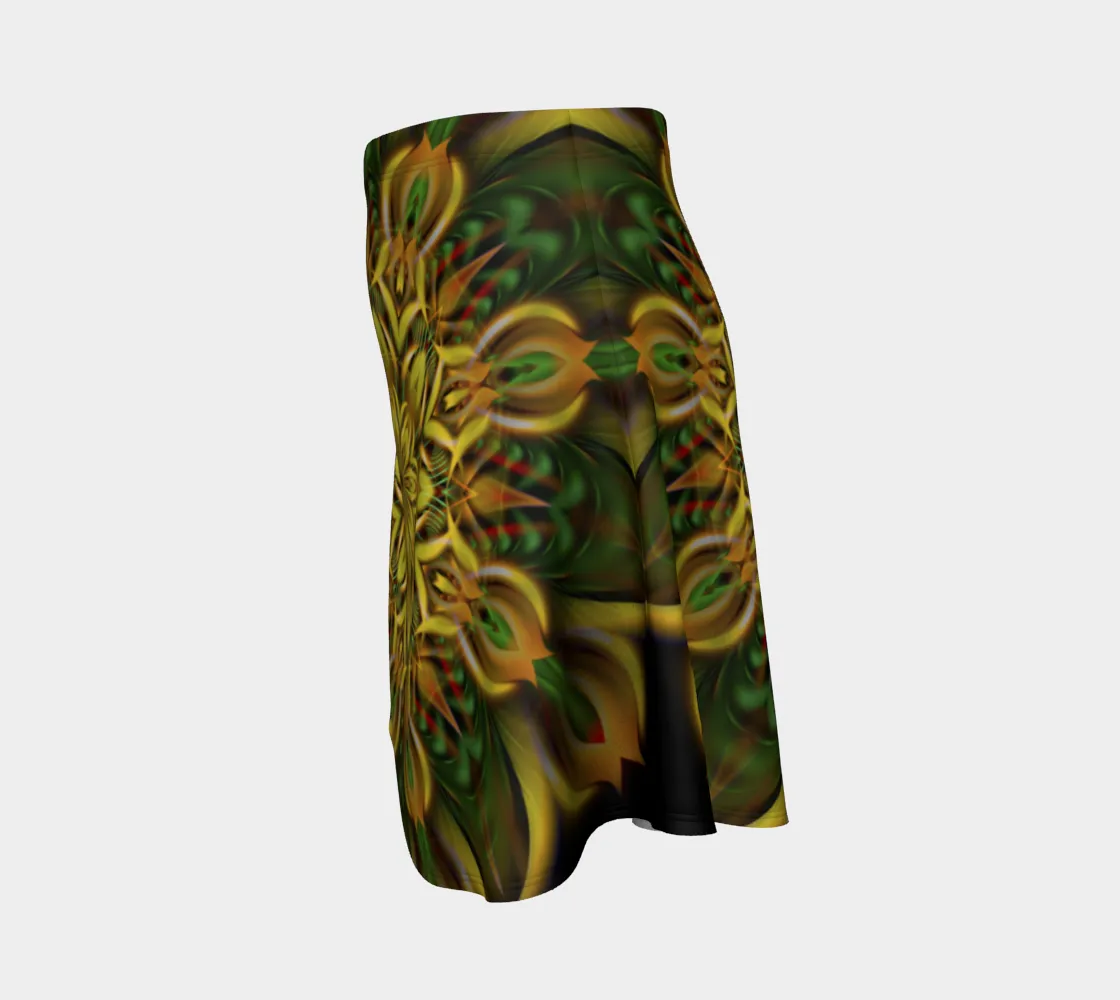 ALIEN SUNFLOWER FLARE SKIRT