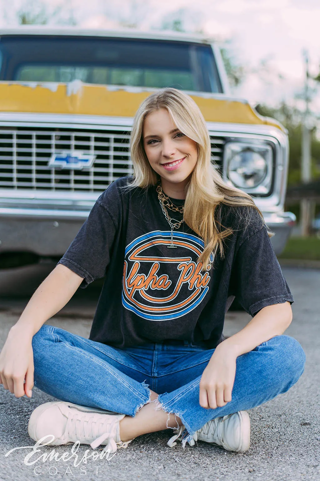 Alpha Phi Vintage Mineral Wash PR Tee