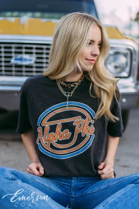 Alpha Phi Vintage Mineral Wash PR Tee