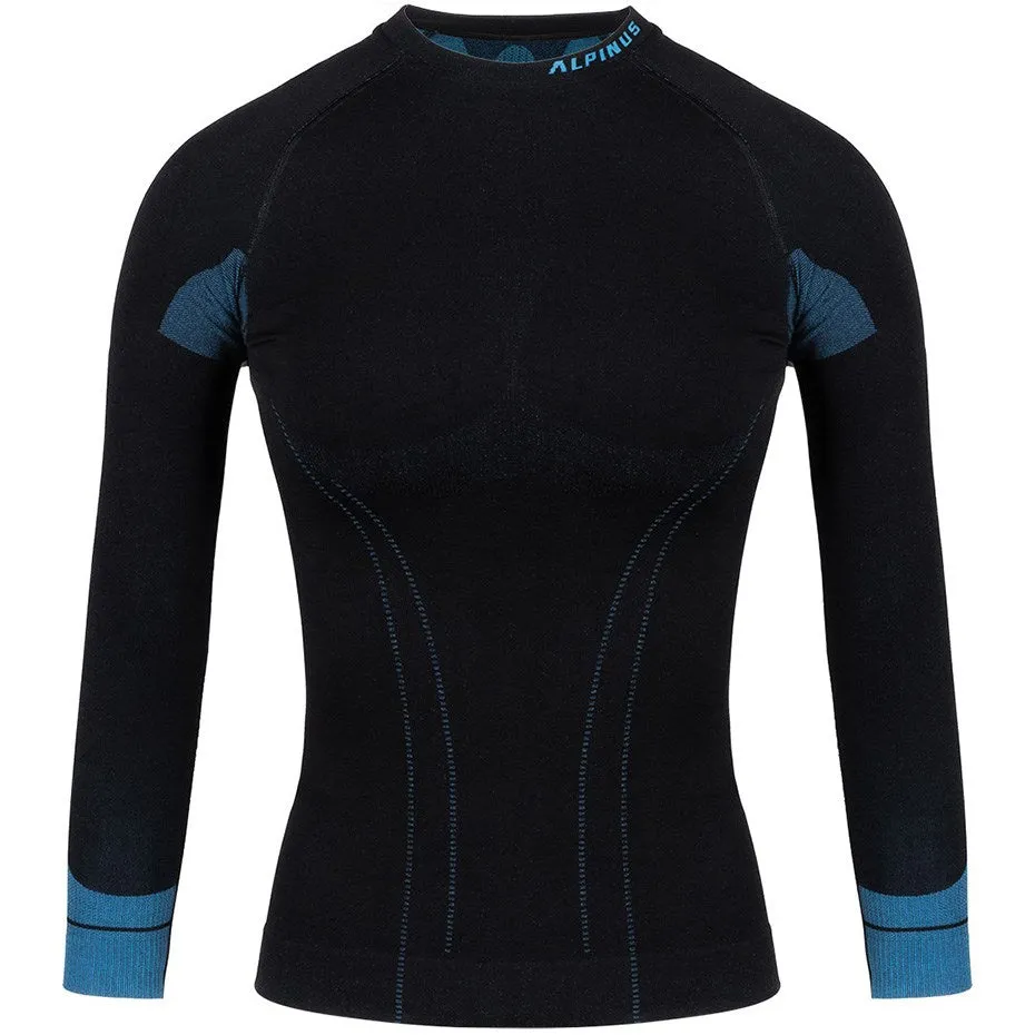 Alpinus Tactical Base Layer Women's Thermoactive Sweatshirt Black-Blue Gt43210 Xl