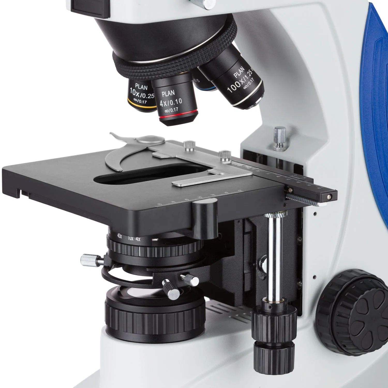 AmScope T610 Series Plan Infinity Kohler Laboratory Research Grade Trinocular Compound Microscope 40X-2500X Magnification With 18.0MP Camera