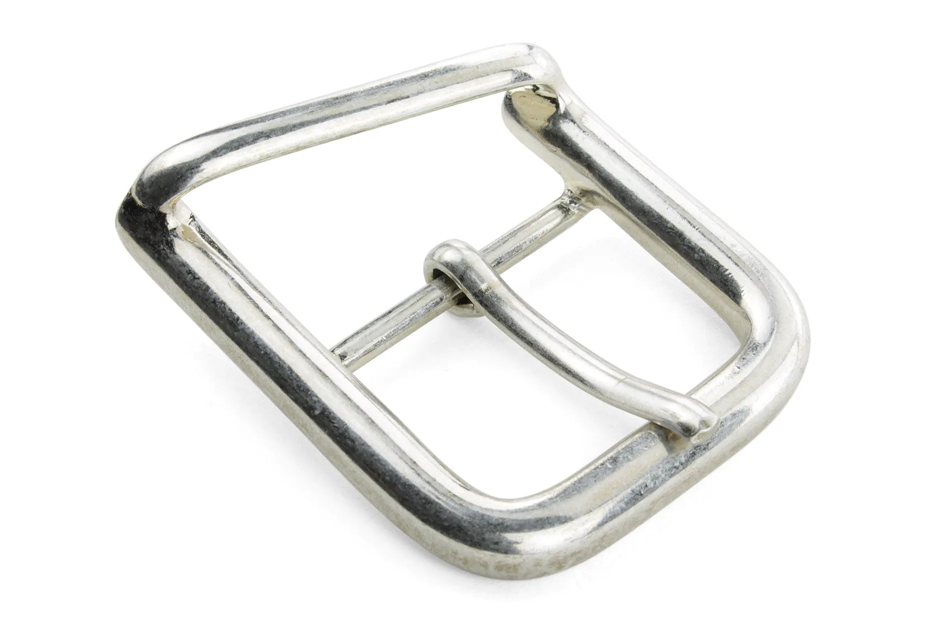 Angled Equestrian Style Centre Prong Buckle 40mm