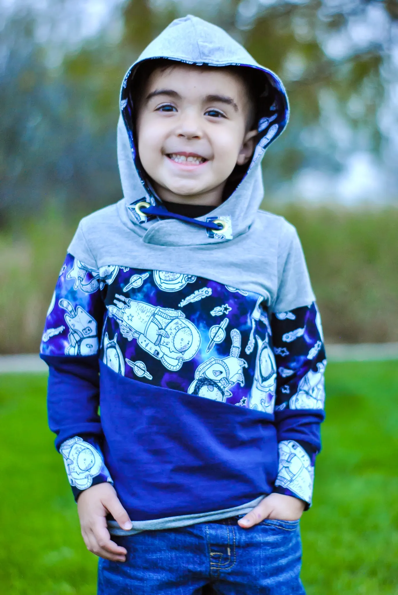 Around the Block Hoodie Pattern (kids)