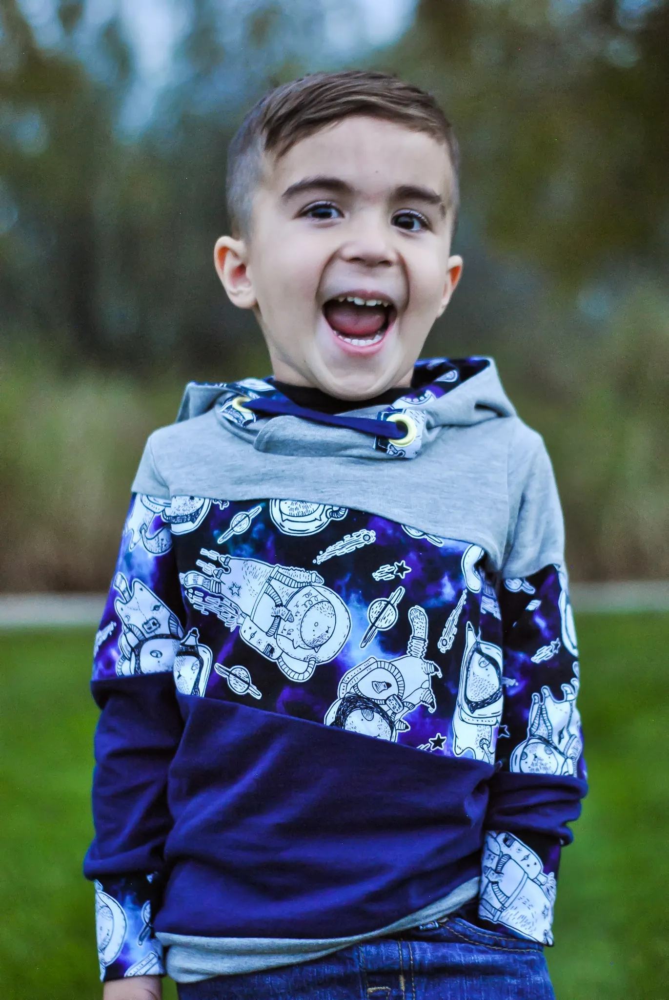 Around the Block Hoodie Pattern (kids)