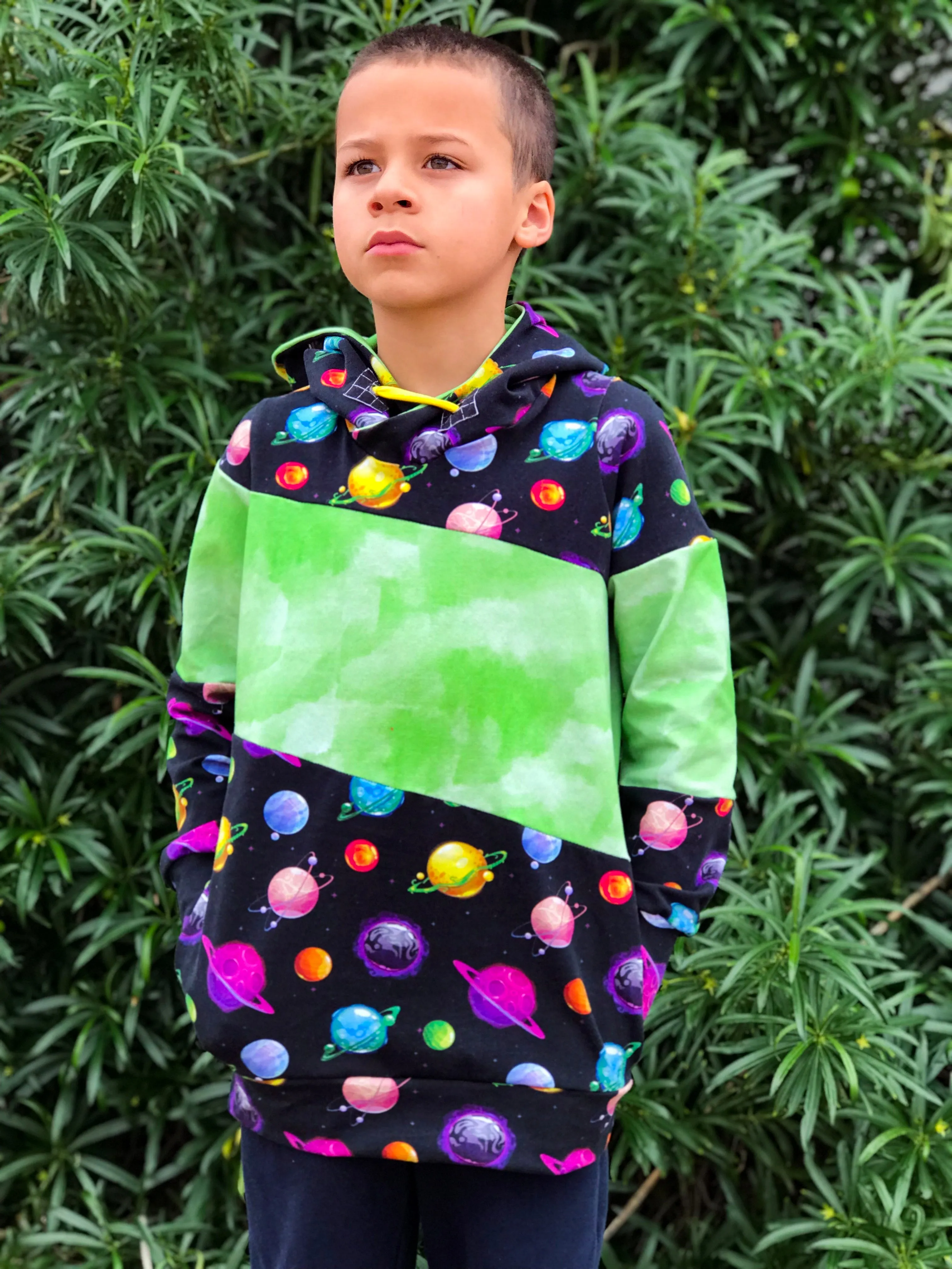 Around the Block Hoodie Pattern (kids)