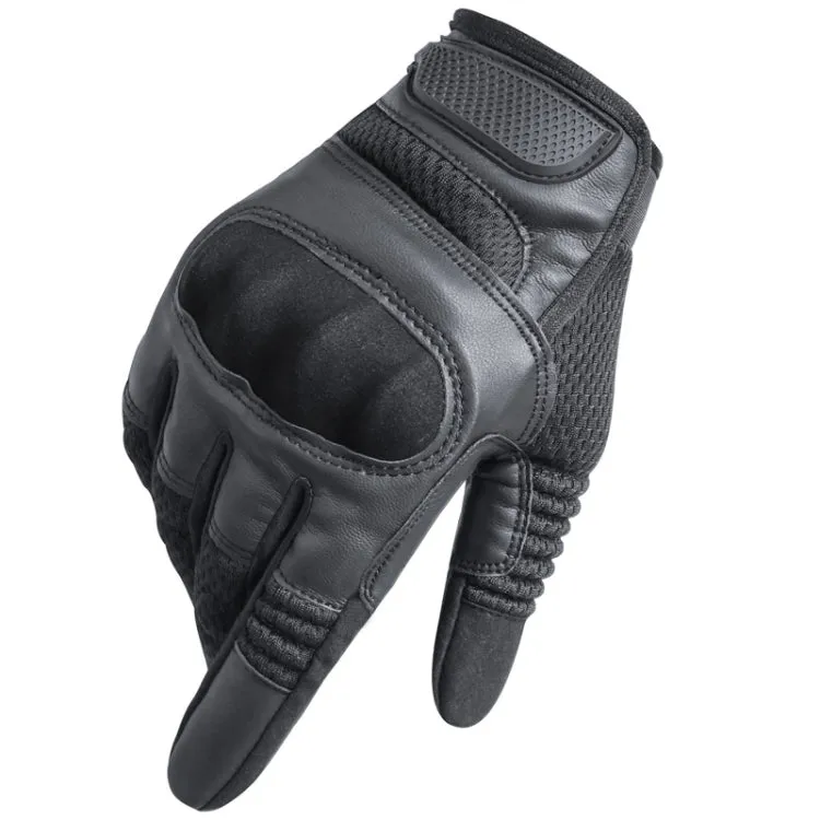 B28 Outdoor Rding Motorcycle Protective Anti-Slip Wear-Resistant Mountaineering Sports Gloves, Size: S(Black)