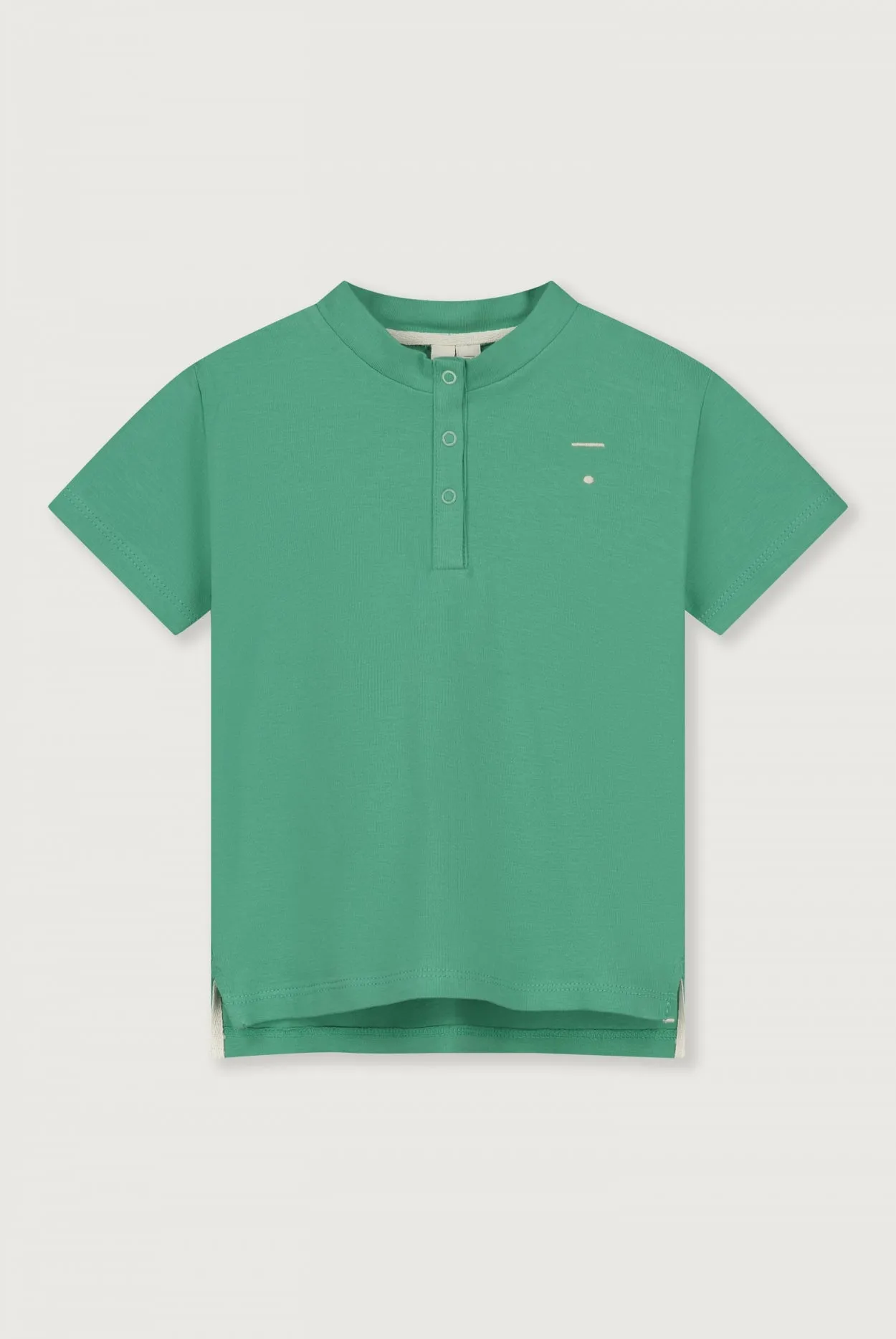 Baby S/S Henley Tee | Bright Green