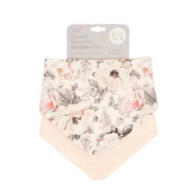 Bandana Bibs 2pk - Soft Florals