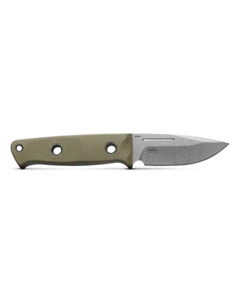 Benchmade Mini Bushcrafter 165-1 3.38" CPM-S30V Steel Green G10 Handle