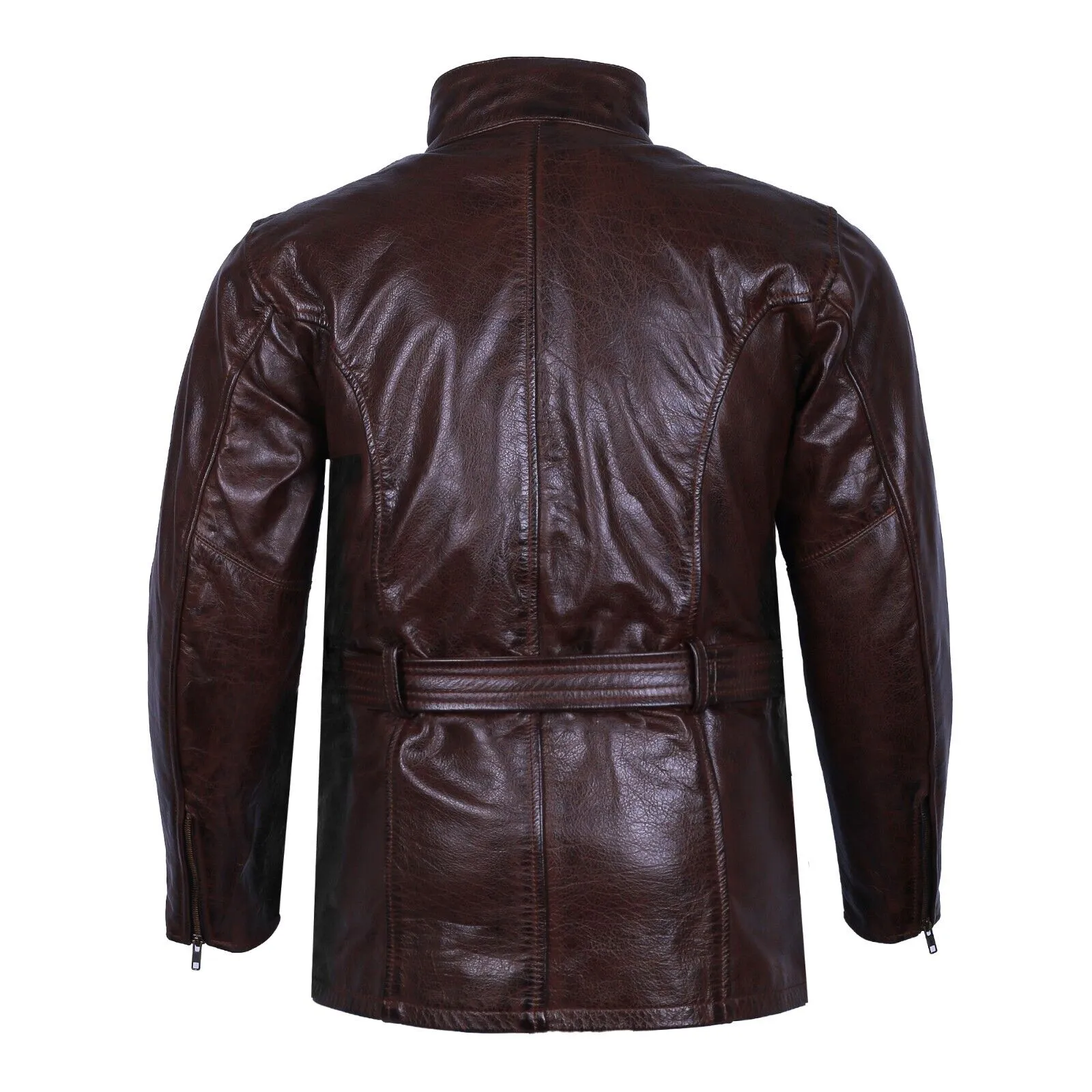 BGA Trail Master Waxed Leather Jackets Long Coat