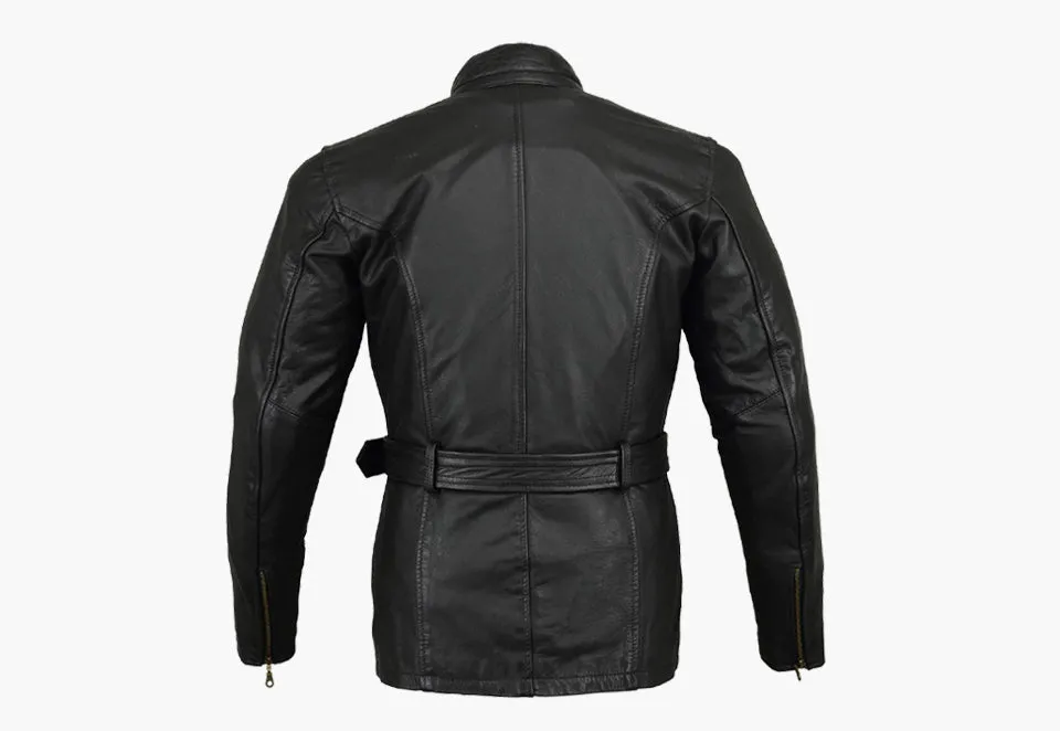 BGA Trail Master Waxed Leather Jackets Long Coat