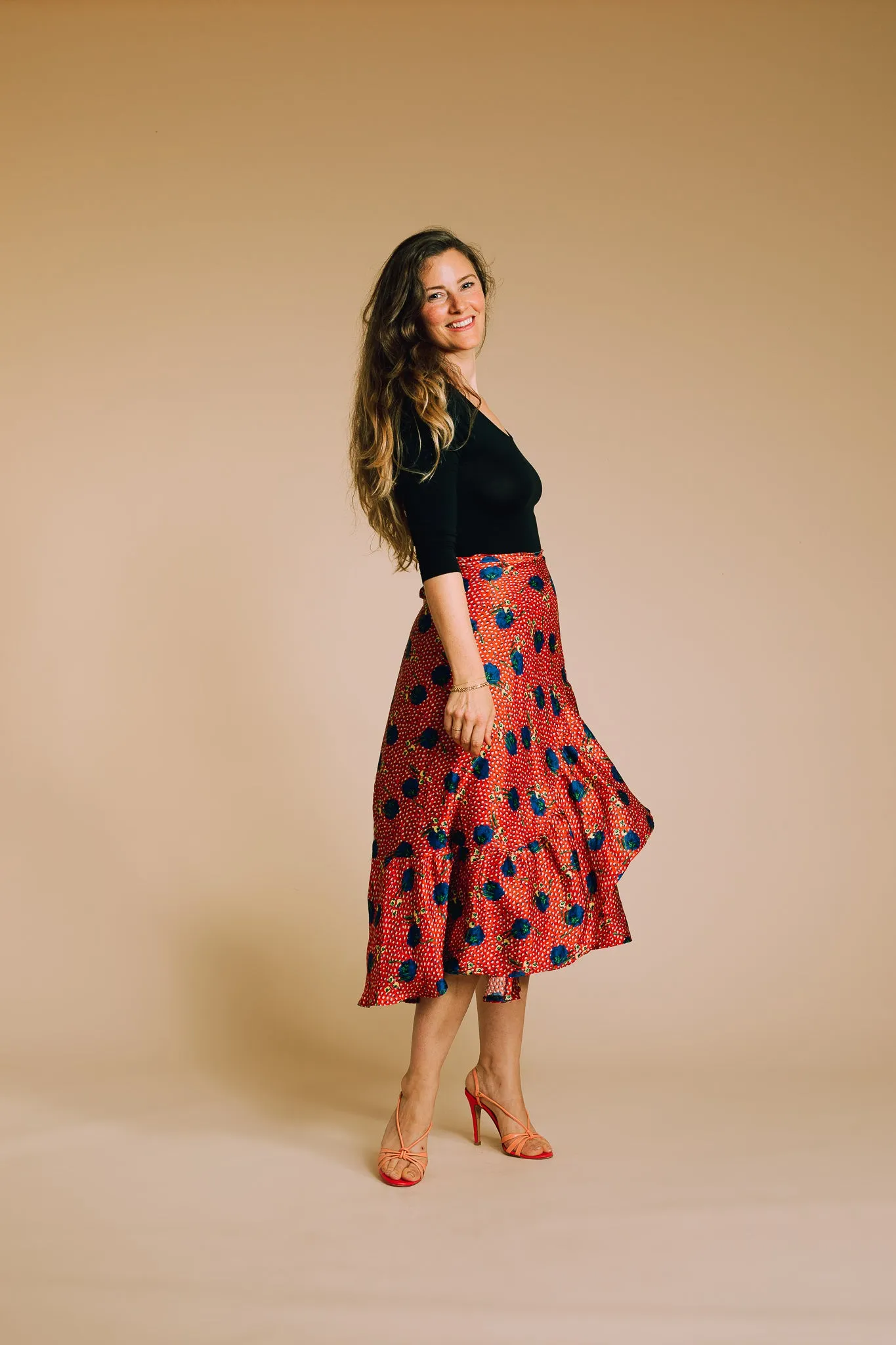 BHL Draft It Yourself - Ruffle Hem Wrap Skirt