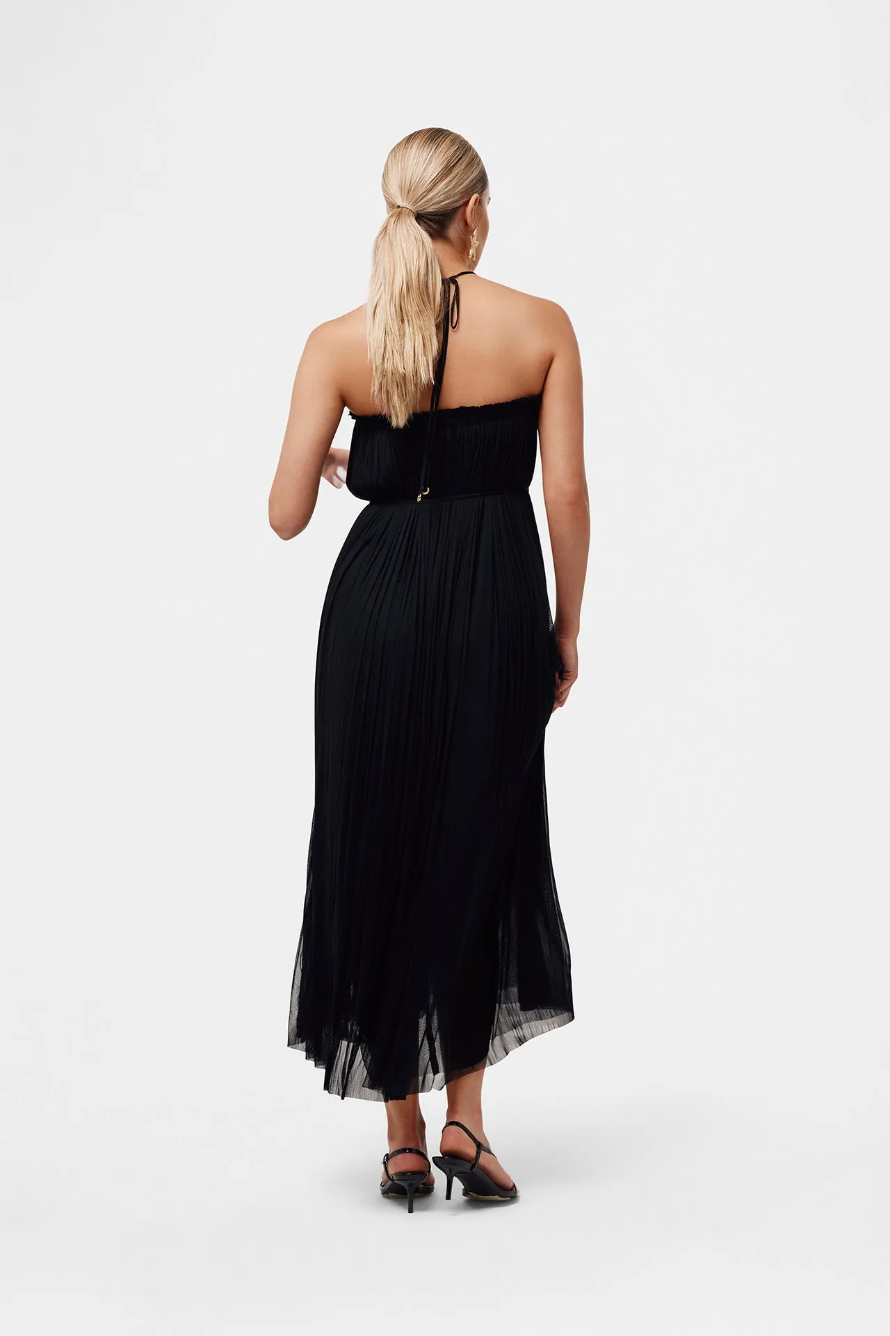 Black Silk Tulle Skirt