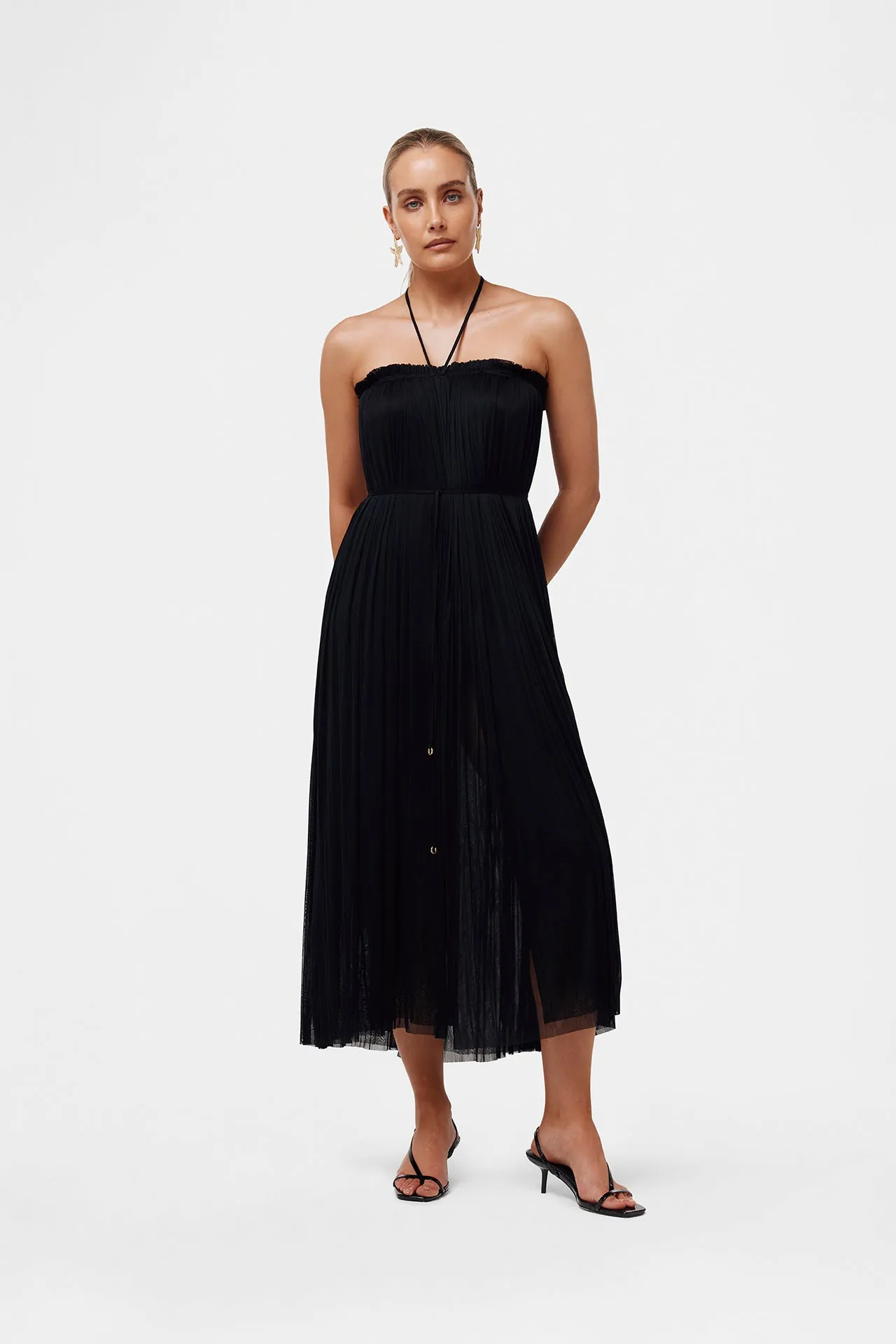 Black Silk Tulle Skirt