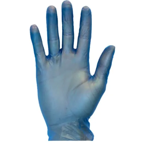 Blue Vinyl Powder-Free Gloves (100/bx)