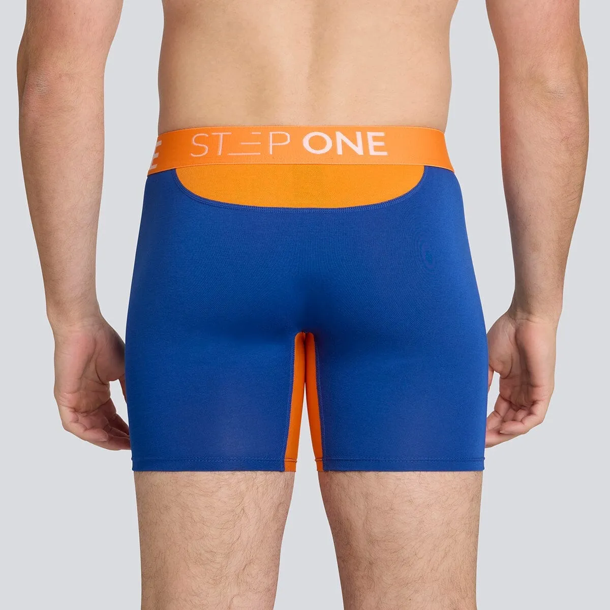 Boxer Brief - Navy & Orange