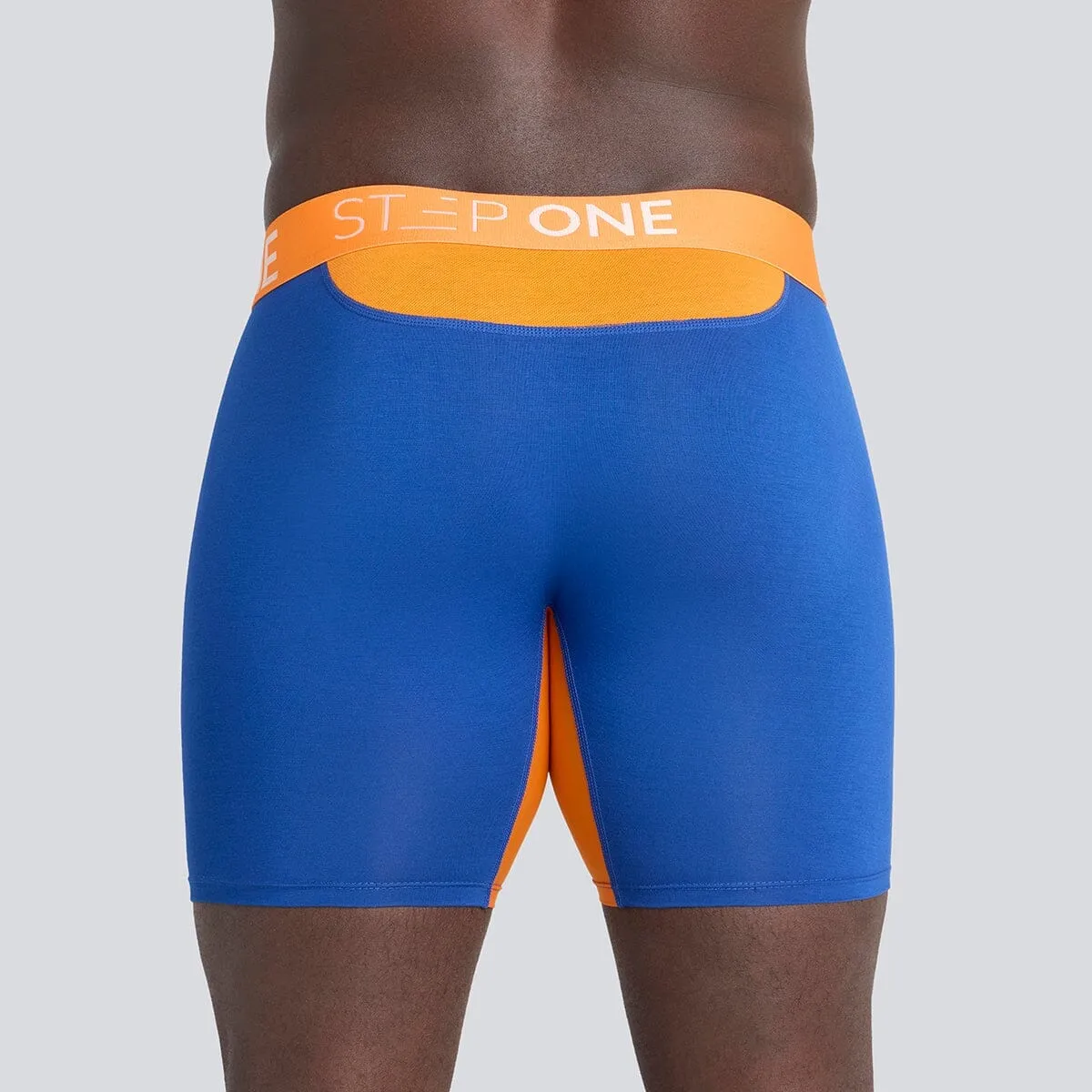 Boxer Brief - Navy & Orange