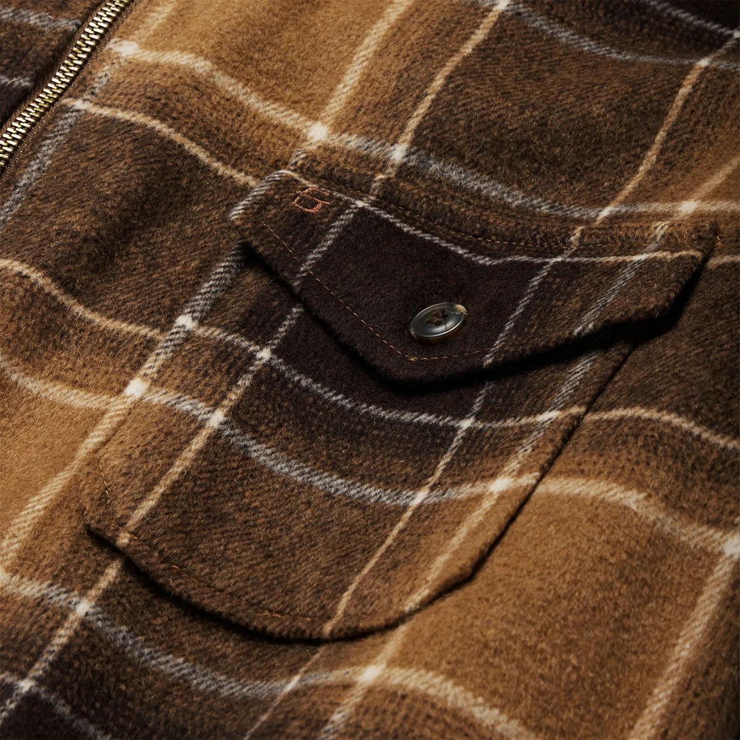 Brown Plaid Western Coat