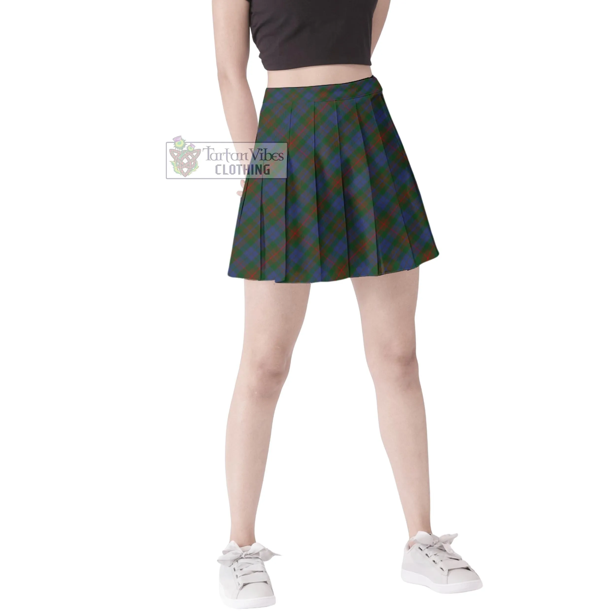 Buchanan Hunting Tartan Women's Plated Mini Skirt