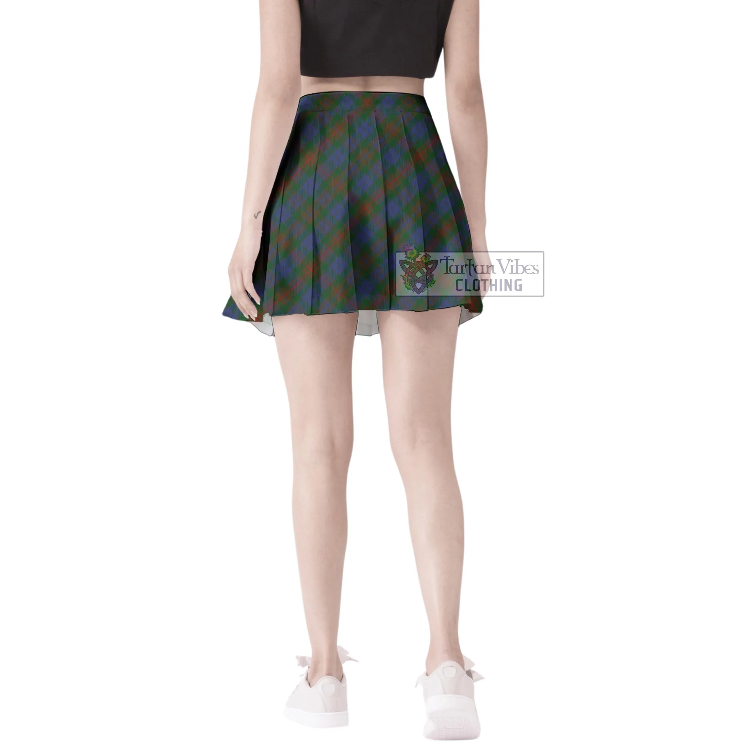 Buchanan Hunting Tartan Women's Plated Mini Skirt