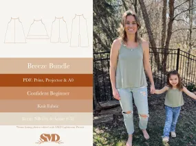 Bundle Breeze Jumpsuit, Top and Dress Digital Sewing Pattern