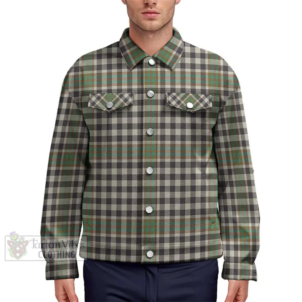 Burns Check Tartan Unisex Lapel Cotton Jacket