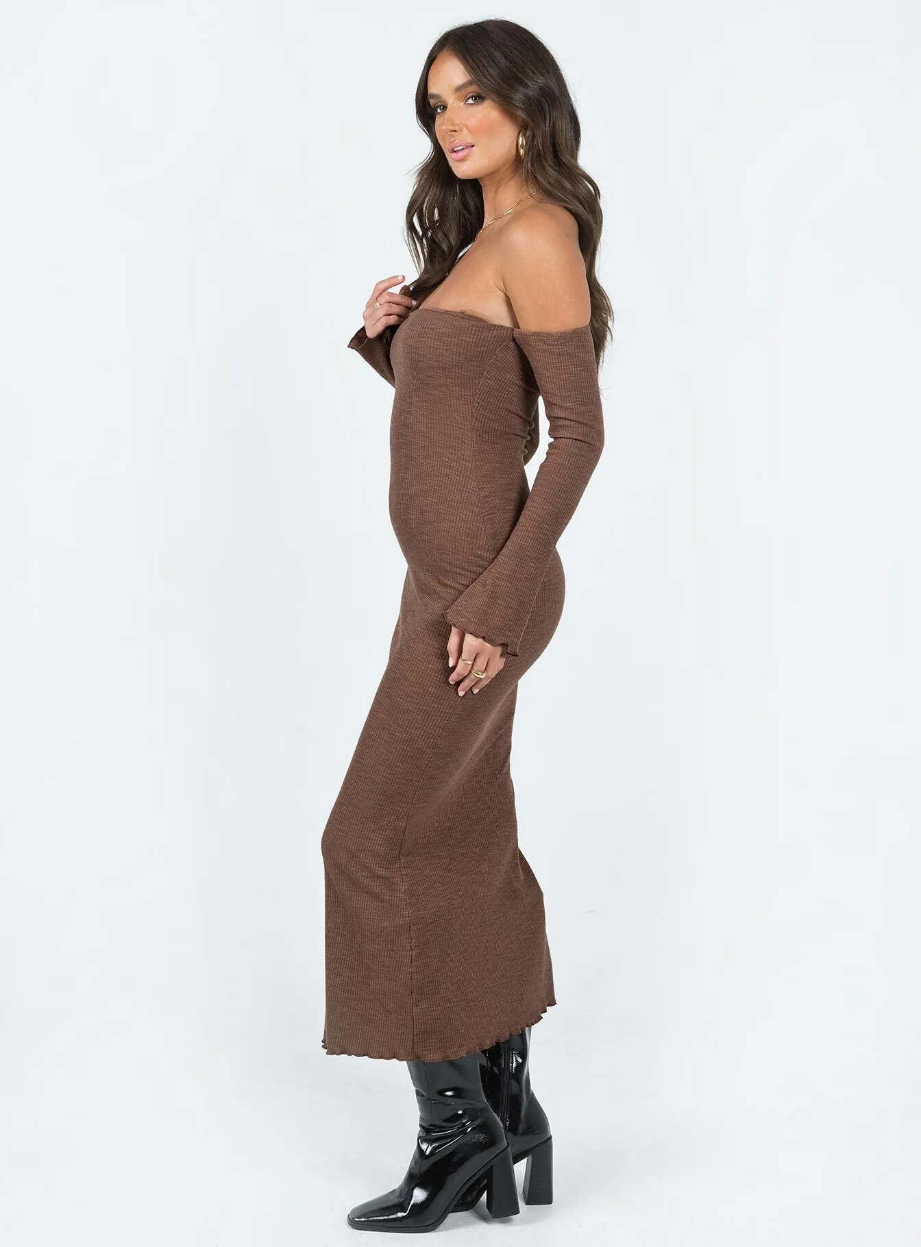 Calida Midi Dress Brown