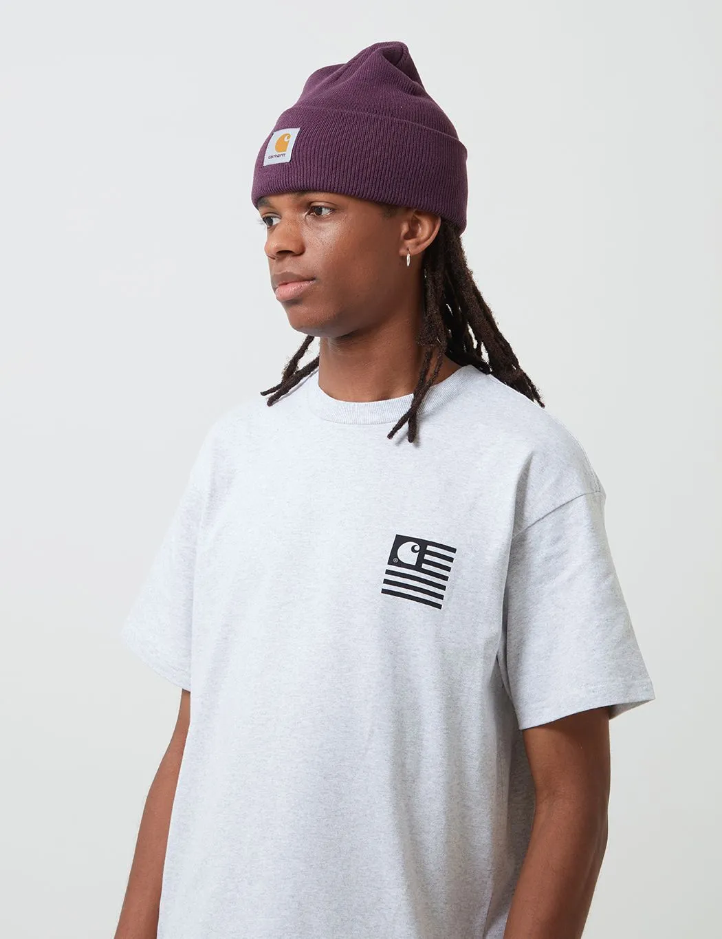 Carhartt-WIP Acrylic Watch Beanie Hat - Boysenberry