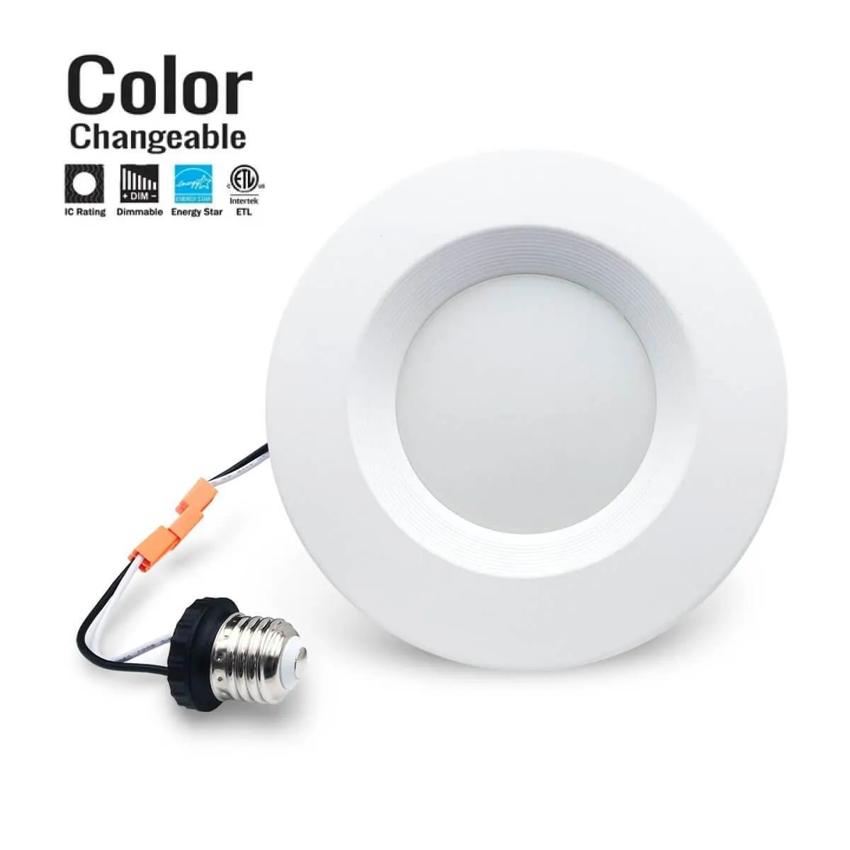 (CASE OF 40) LED Recessed Trim 5in or 6in 12w 3CCT SWITCHABLE (3000K/4000K/5000K) Dimmable