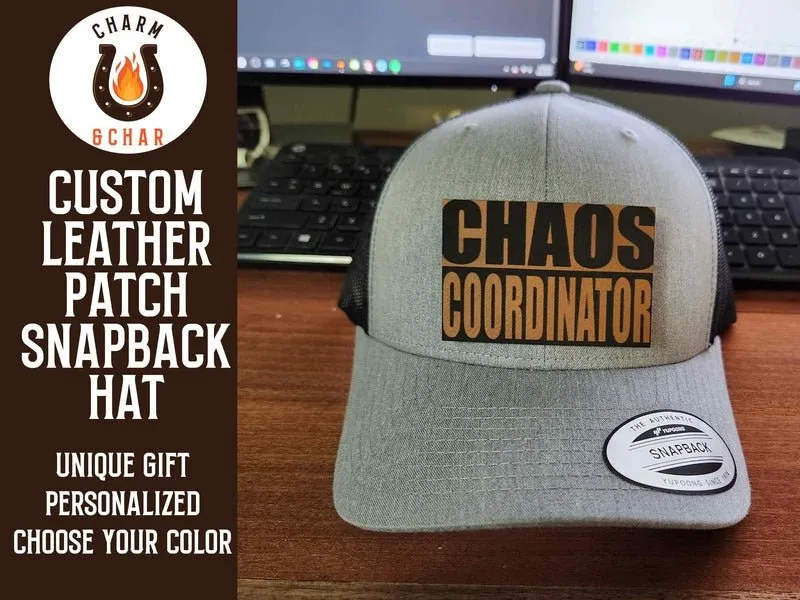 Chaos Coordinator Leather Patch Trucker Hat