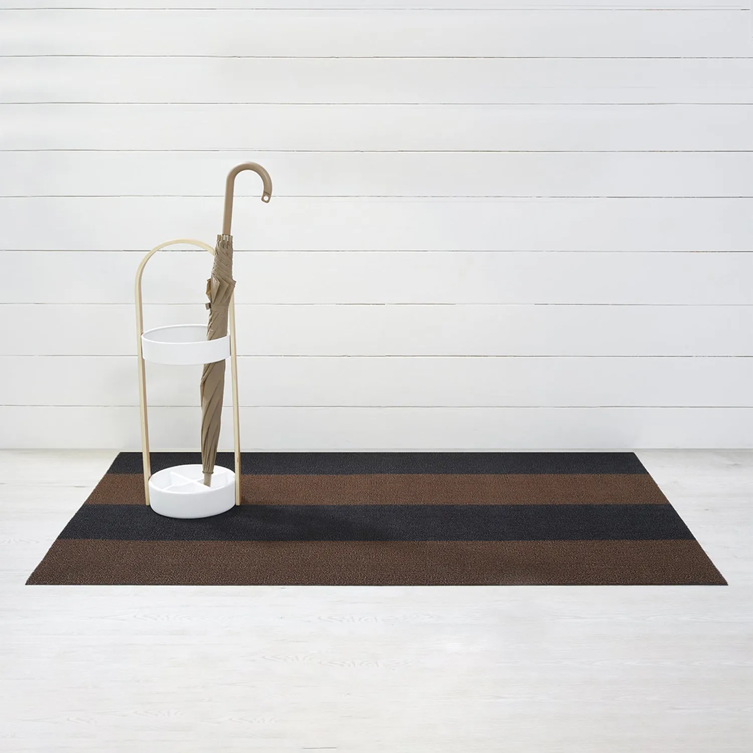 chilewich | big mat 91x152cm (36x60") | duo stripe mocha