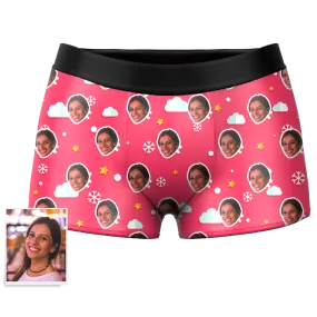 Cloud Custom Face Boxer Shorts Custom Underwear For Men