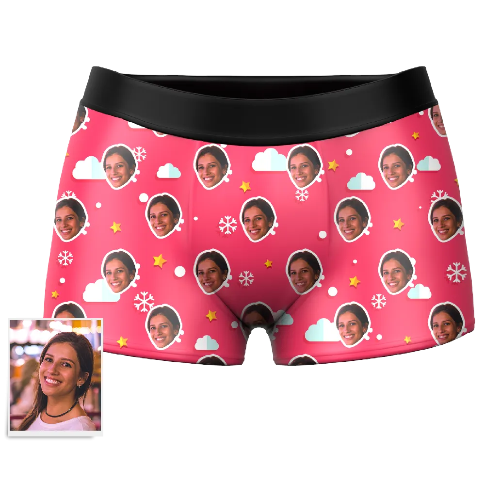 Cloud Custom Face Boxer Shorts Custom Underwear For Men