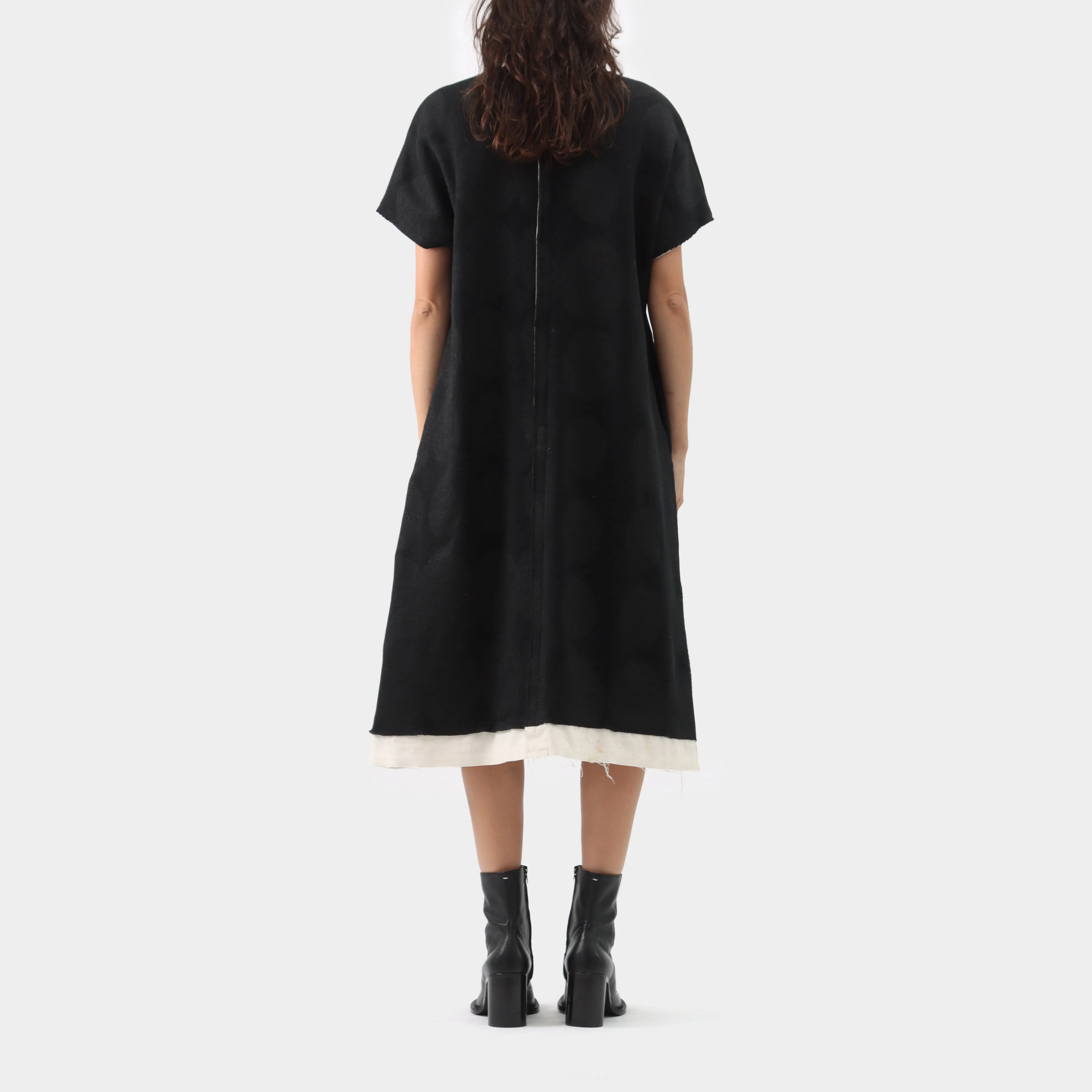 Comme des Garçons Heavy Knit Circle Print Dress