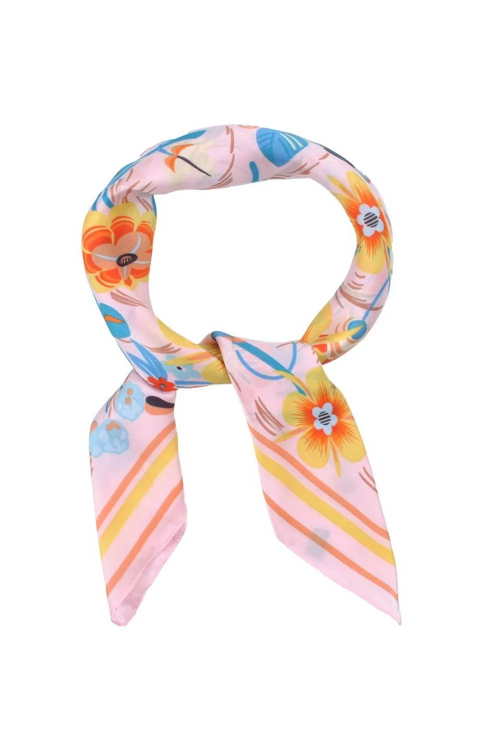 Contrast Floral Scarf