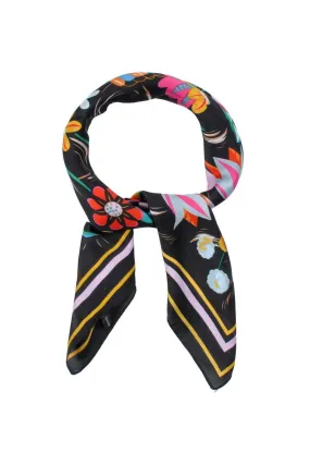 Contrast Floral Scarf