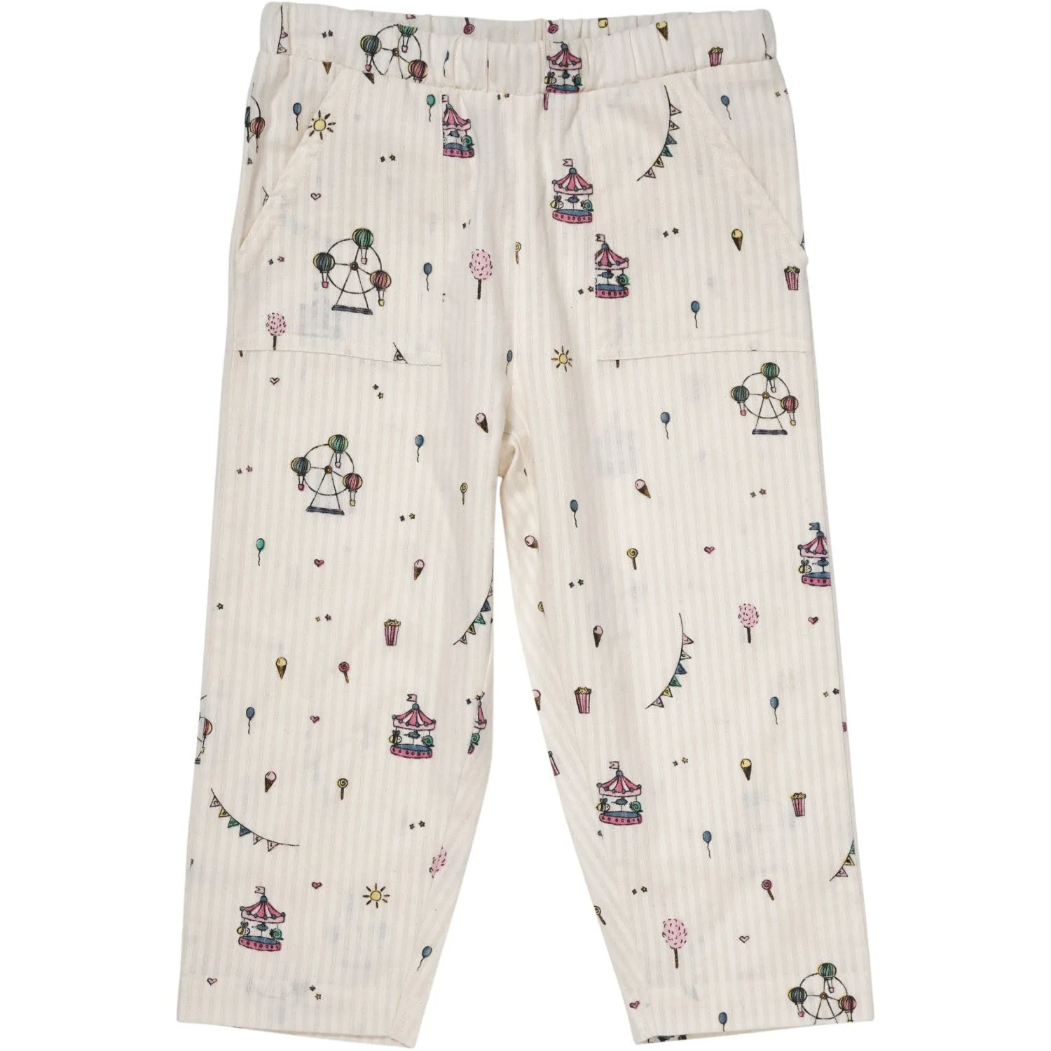 Copenhagen Colors Cream Tivoli Print Printed Pants