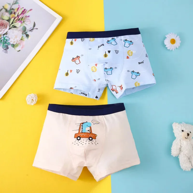 Cotton Kid Boy Underwear Soft Toddler Cartoon Shorts Panties Toddler Briefs for Infant Children Girl Teen Underpant 2 -15 Years