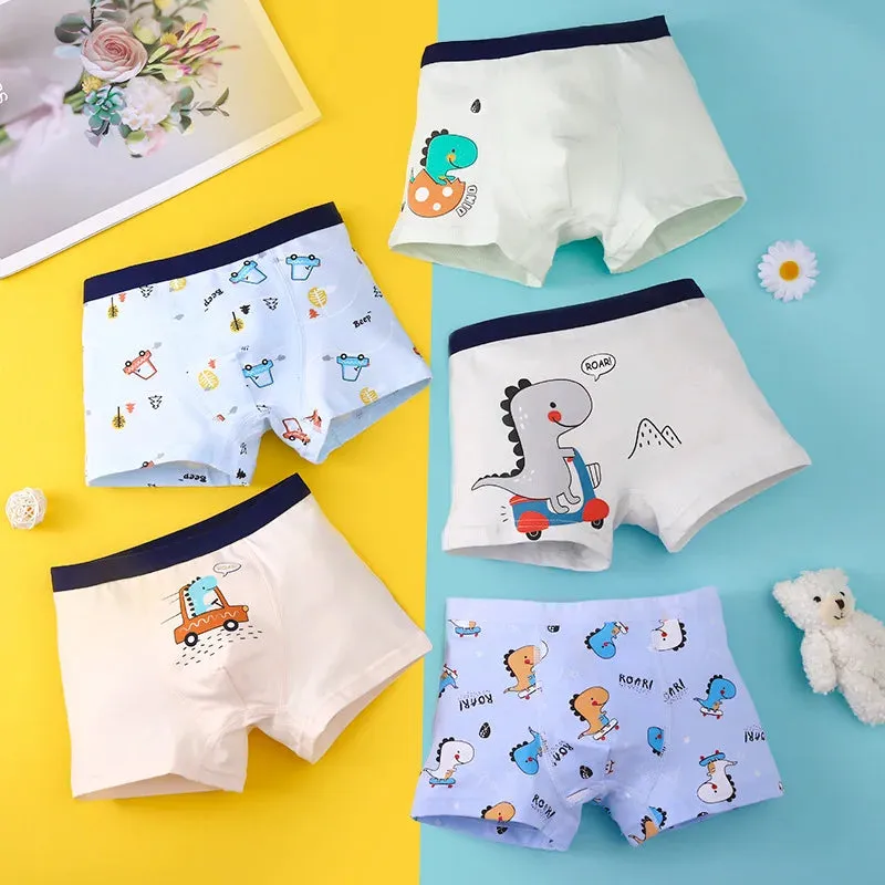 Cotton Kid Boy Underwear Soft Toddler Cartoon Shorts Panties Toddler Briefs for Infant Children Girl Teen Underpant 2 -15 Years