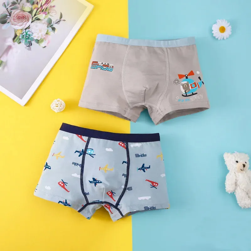 Cotton Kid Boy Underwear Soft Toddler Cartoon Shorts Panties Toddler Briefs for Infant Children Girl Teen Underpant 2 -15 Years