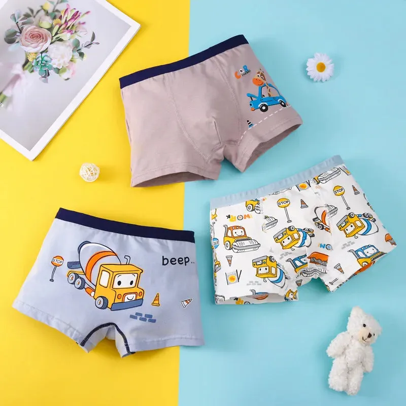 Cotton Kid Boy Underwear Soft Toddler Cartoon Shorts Panties Toddler Briefs for Infant Children Girl Teen Underpant 2 -15 Years