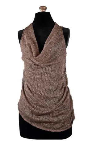 Cowl Top - Glitzy Glam (Coffee & Toffee Only - Limited Availability)