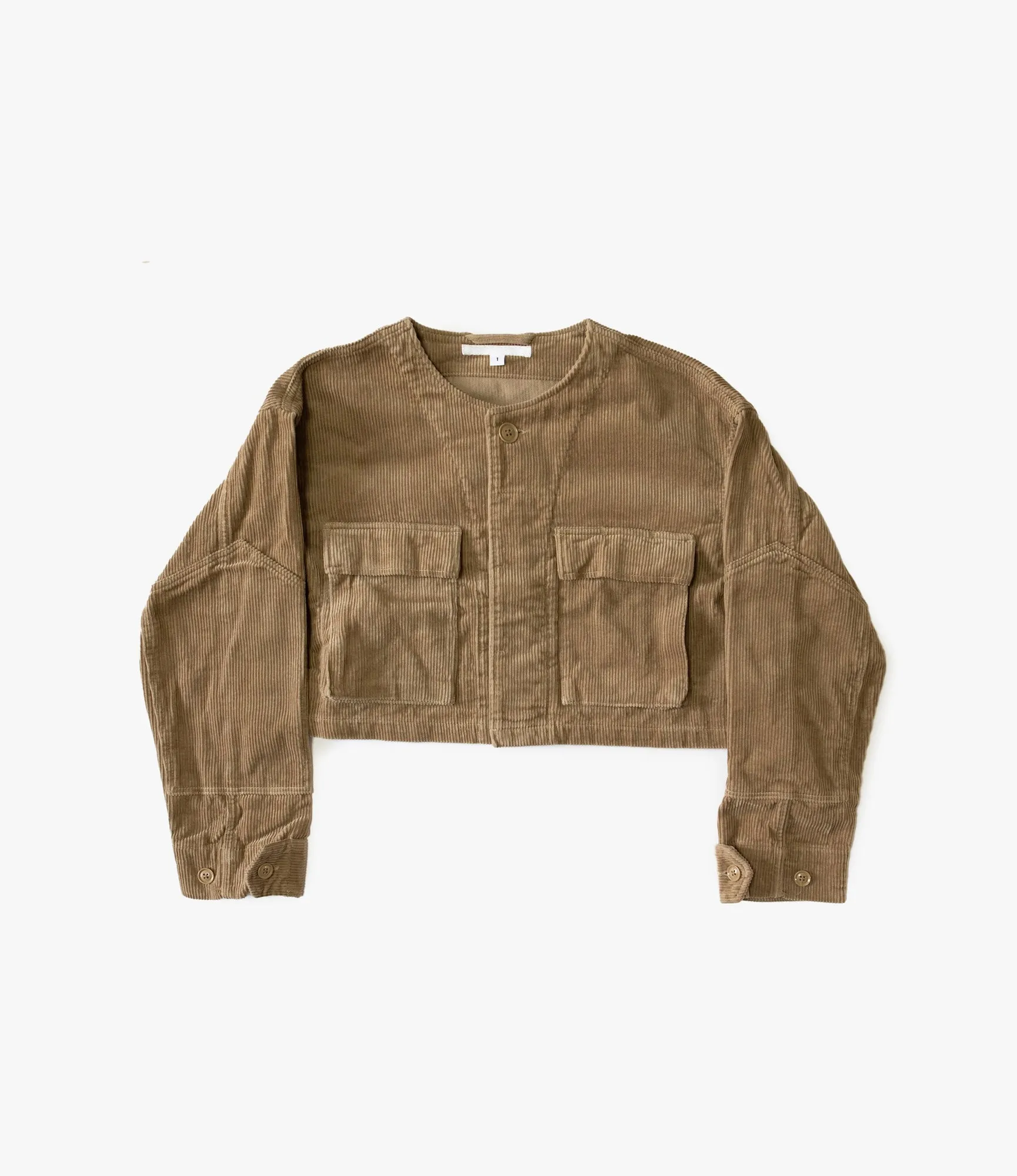 Cropped BDU Jacket – Khaki 8W Corduroy