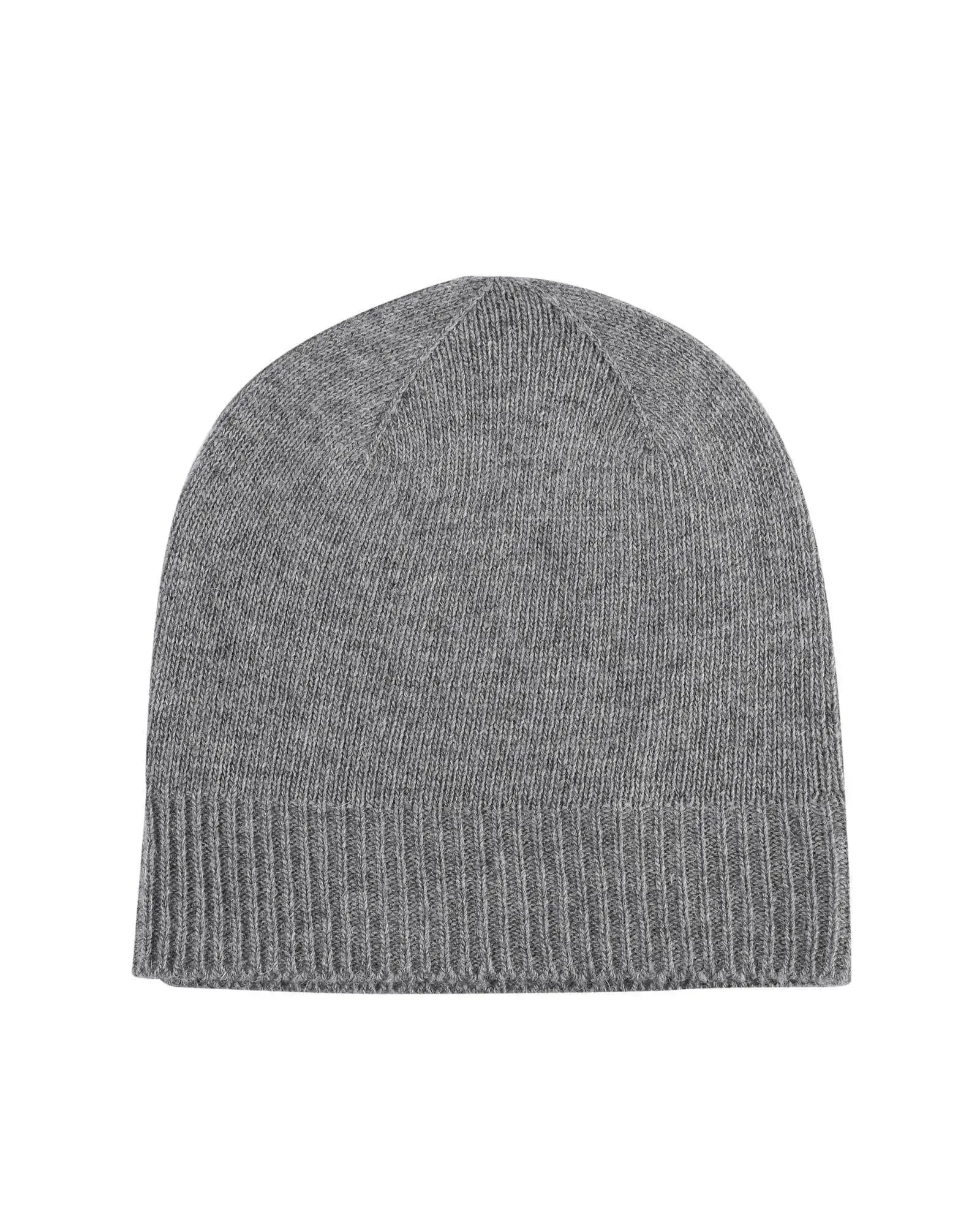 Crown of Edinburgh Cashmere Women's Luxury Cashmere Women Knit Beanie - COE 0046 in Smog - One Size